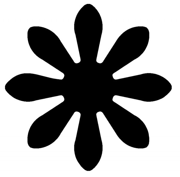 Motiv-Locher klein Blume 1