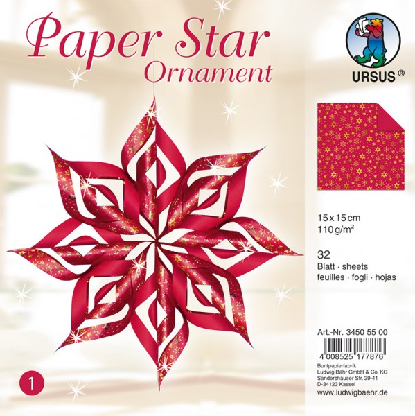 Paper Star Ornament 1