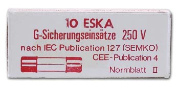 Fein-Sicherung 1,25 A / F, 10 Stück