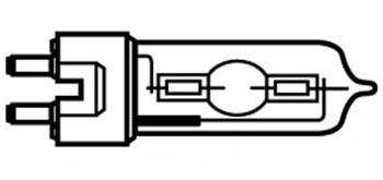 Lampe 198 V - 400 W, Sockel GZZ 9,5