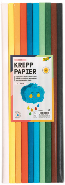 Krepppapier-Rollen Basic 50x200 cm