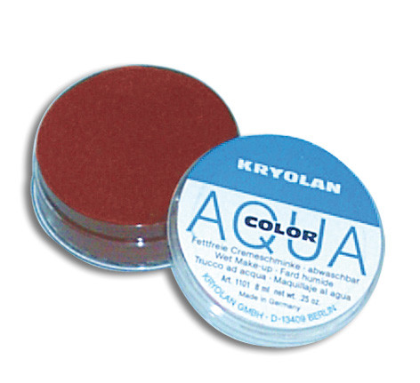 Aquacolor-Nassschminke rotbraun 8ml