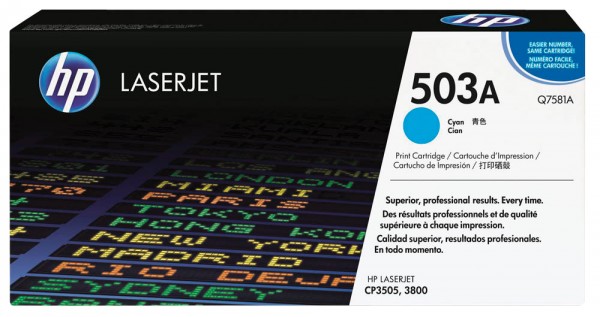 HP Toner Q7581A cyan