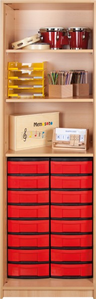 Regal mit 16 InBoxen M