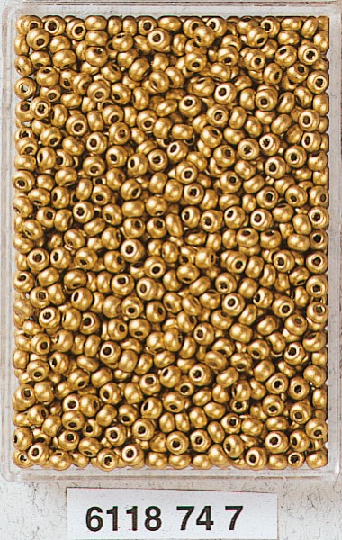 Stickperlen, 2,5mm, gelbgold