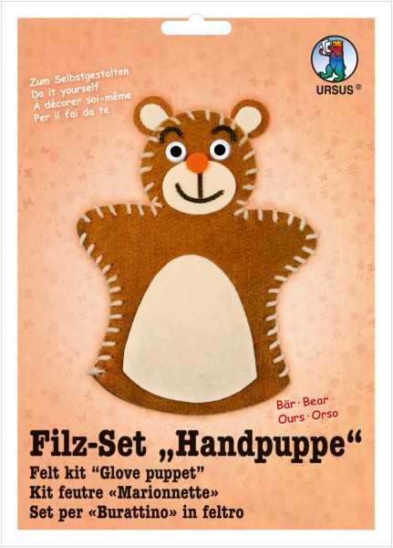 Filz-Set ”Handpuppe”, Bär
