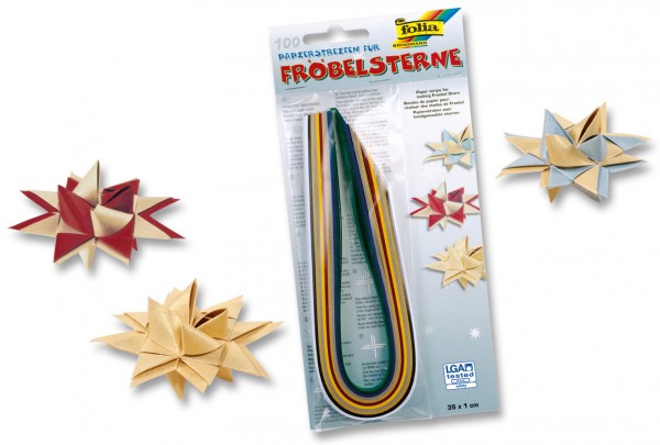 Papierstreifen für Fröbelsterne 130g/m²