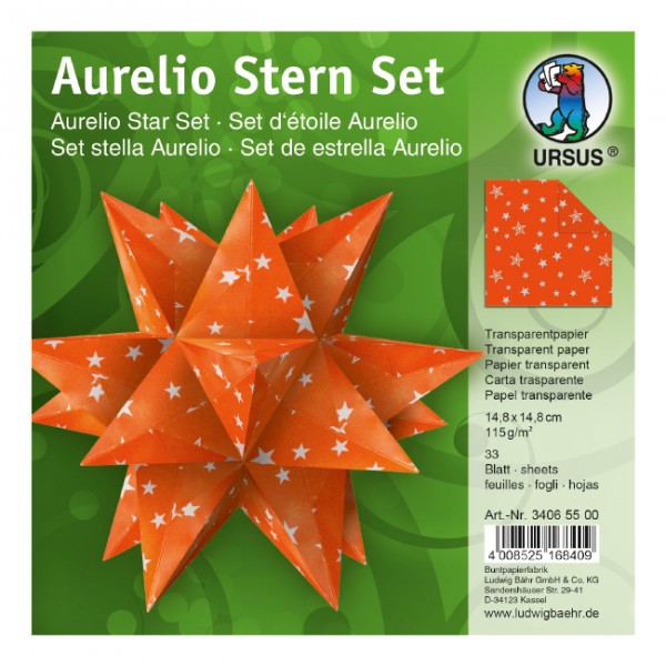 Aurelio-Stern ”Silver Stars” orange