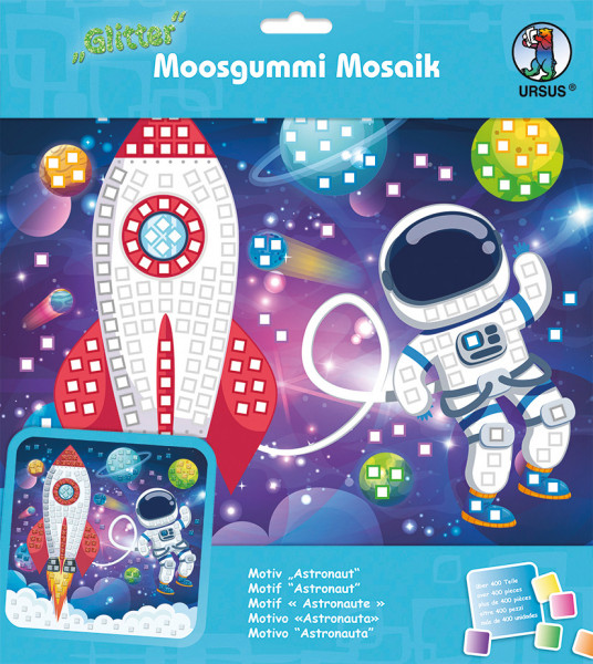 Moosgummi-Mosaik-Glitter ”Astronaut