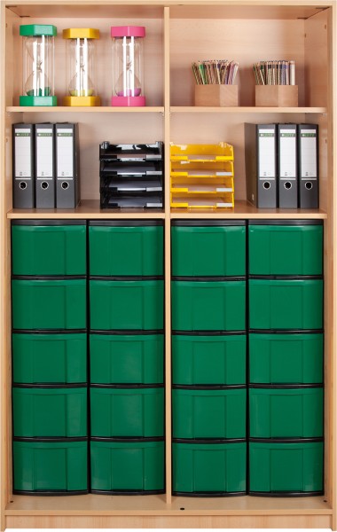 Regal mit 20 InBoxen L