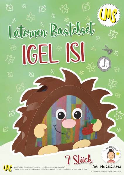 Laternen-Set ”Igel Isi”
