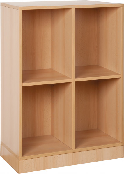 Ranzenregal 4 Fächer, Sockel,