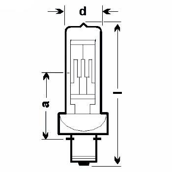 Lampe 220/230 V - 500 W,