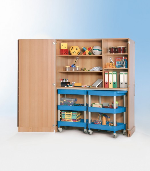 Garagenschrank mit 2 CleverCarts