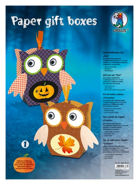 Paper Gift Boxes Eule I