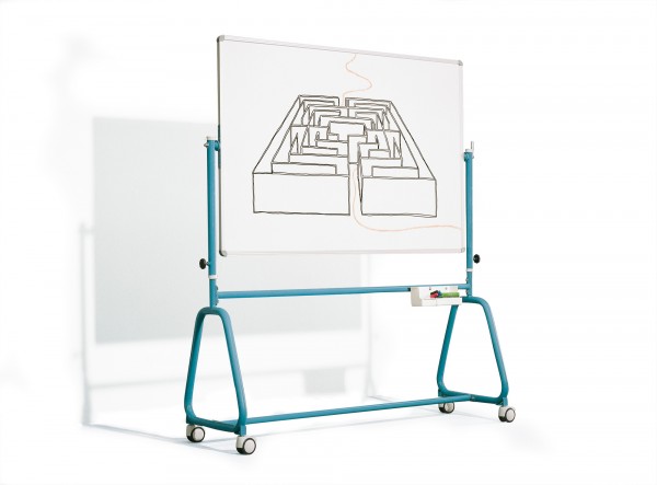 Fahrbares Whiteboard 120 x 100