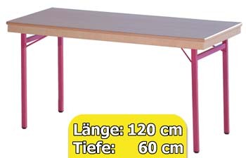 Klapptisch mit 4-fuß-Gestell
