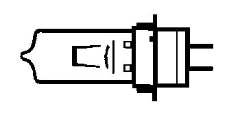 Lampe 24 V - 250 W, Sockel PG 22