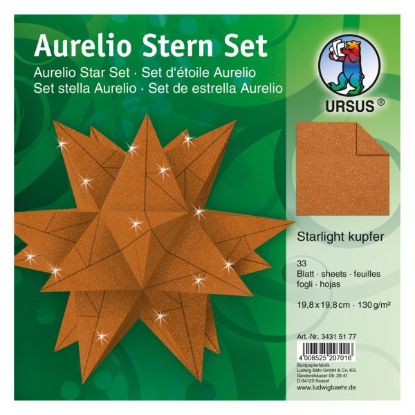 Aurelio-Stern ”Starlight” kupfer