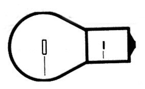 Lampe 6 V - 5 A, Sockel BA 15s