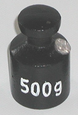 Einzelgewicht 500 g Gußeisen