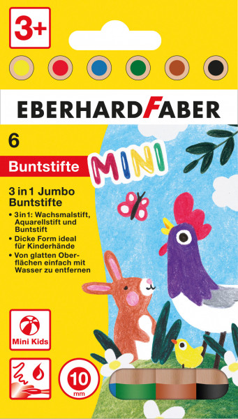 Mini Kids Jumbo Buntstifte 6 Stück