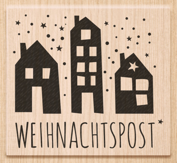Stempel ”Weihnachtspost” 68x60mm