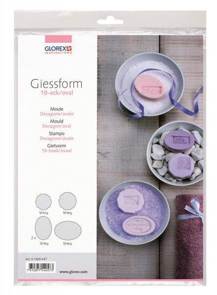 Seifengießformen oval 4 Stk.