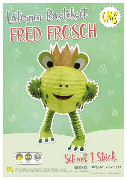Laternen-Bastelset Fred Frosch