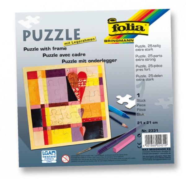 Blanko Puzzle 25tlg. 21x21 cm