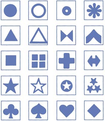 Symbolbogen selbstklebend blau