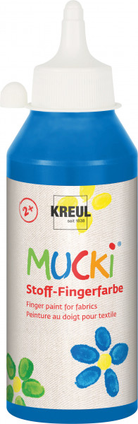 Mucki Stoff-Fingerfarbe blau  250ml
