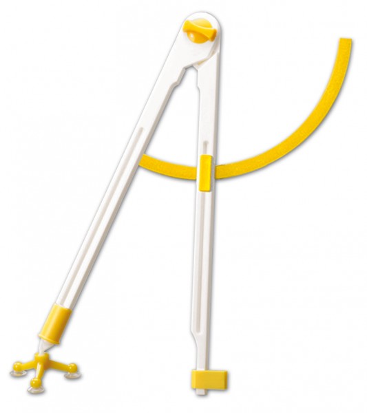 Zirkel Kunststoff mit Gradbogen