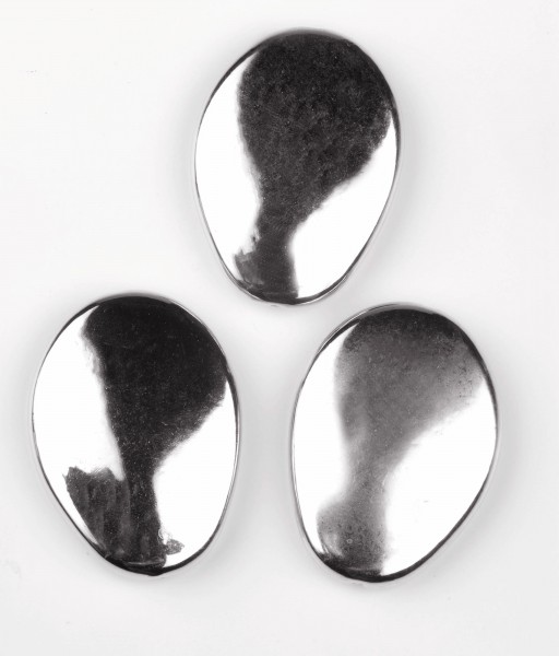 Designer Metal Pearls, oval