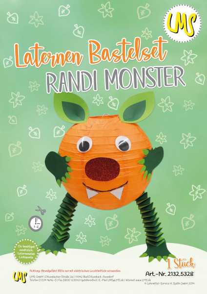 Laternen-Bastelset Randy Monster