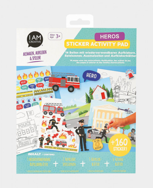 Sticker Activity Set, Heros