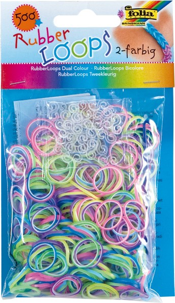 Rubber Loops - 2-farbig farb. sort.
