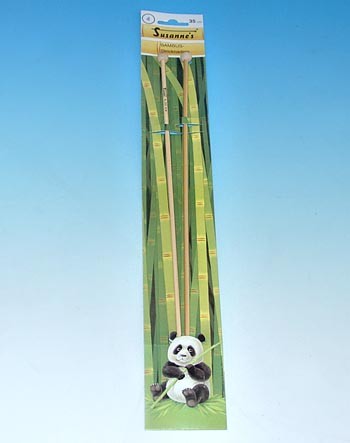 Bambus-Stricknadeln 4,0mm, 35cm,