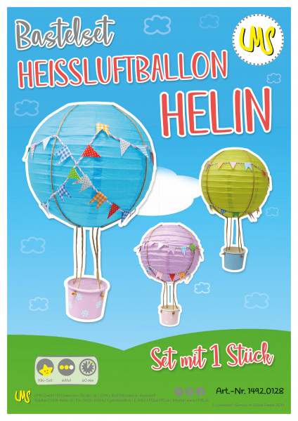 Heißluftballon Helin Bastelset