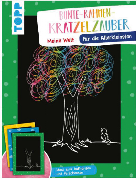 Bunte Rahmen Kratzelzauber für die