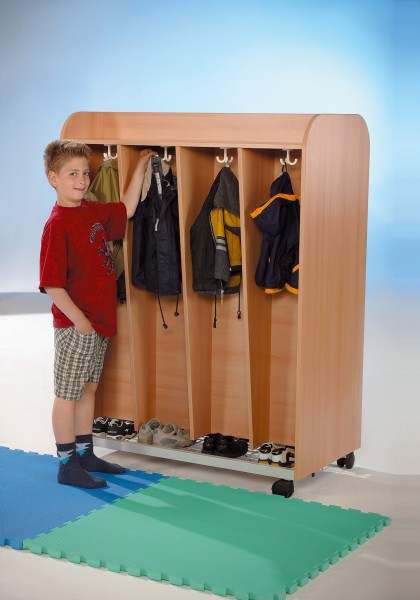 Garderobenwagen fahrbar Fachbreite: