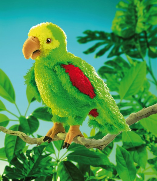Handpuppe Amazonen-Papagei