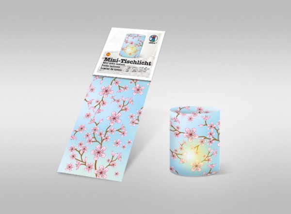 Mini-Tischlicht ”Kirschblüte”