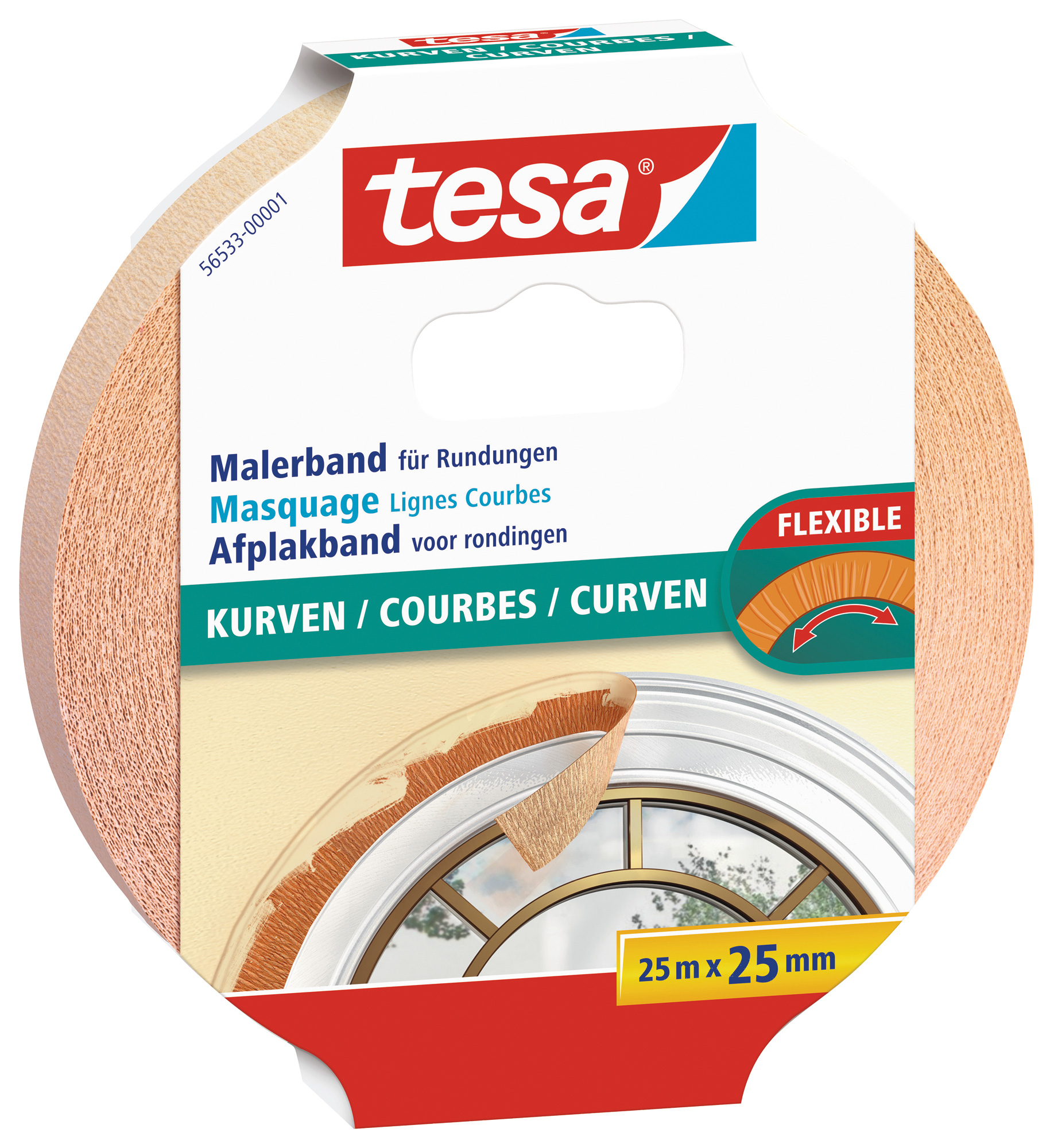 Tesa No-Scissors Klebeband – 25 M X 19 Mm, Transparent, Von Hand Abreißbar, Stark Haftend