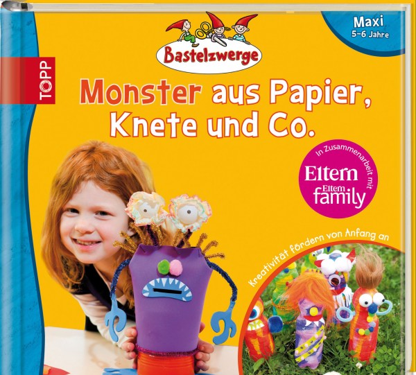 Bastelzwerge-Monster aus Pappe,