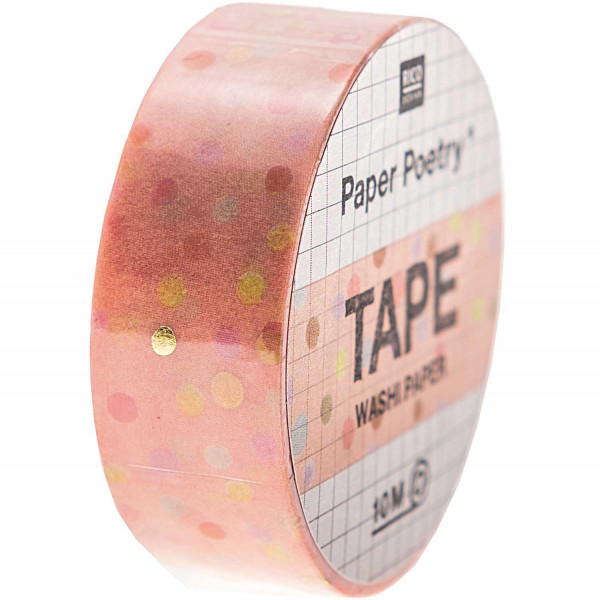 Washi Tape ”Punkte rosa” 10m