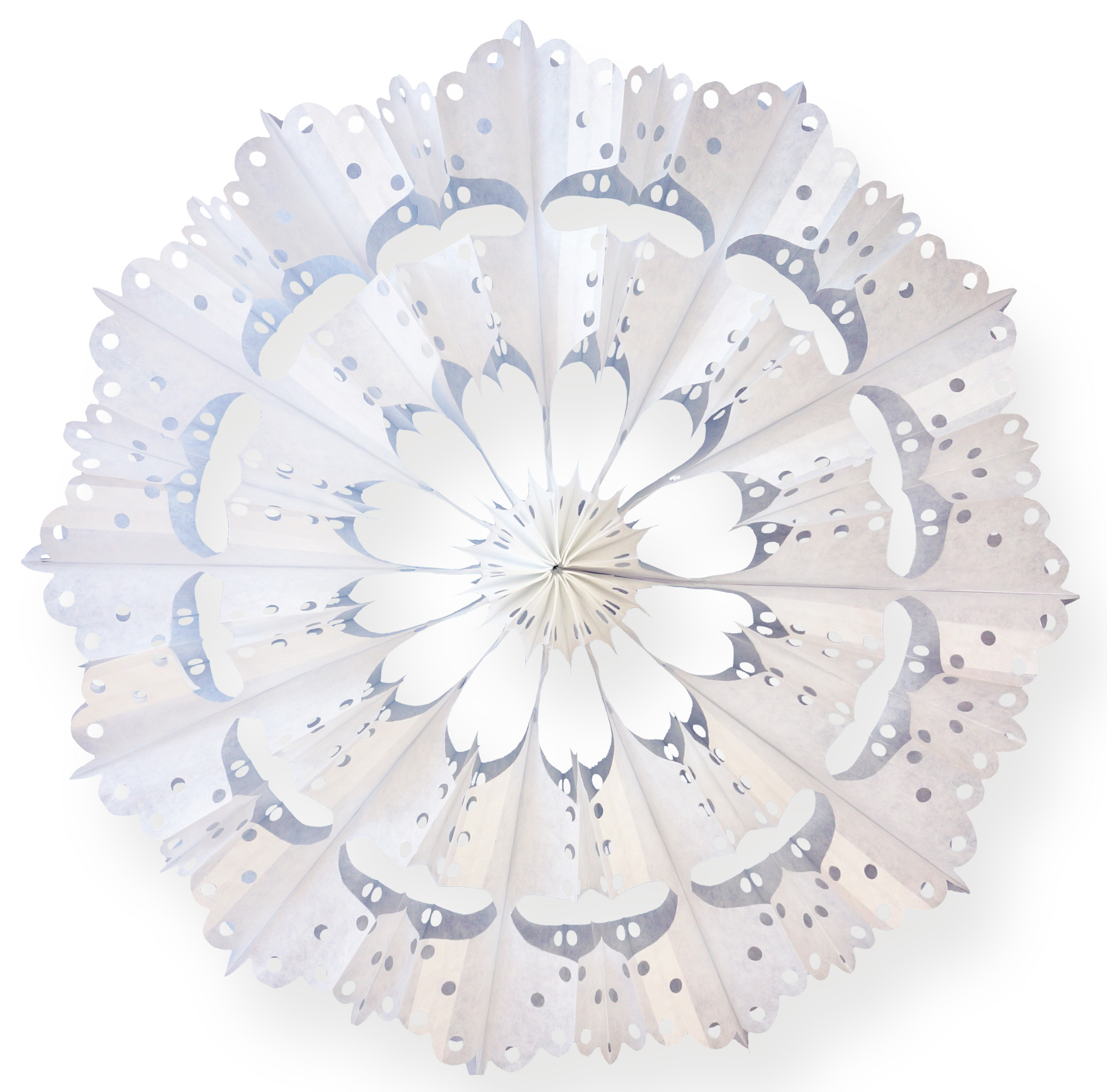 Butterbrottüten Blüten Bastelset 24 St 10x22cm Weiß
