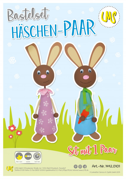 Häschen-Paar Bastelset