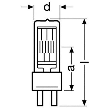 Lampe 220/230 V - 1200 W,