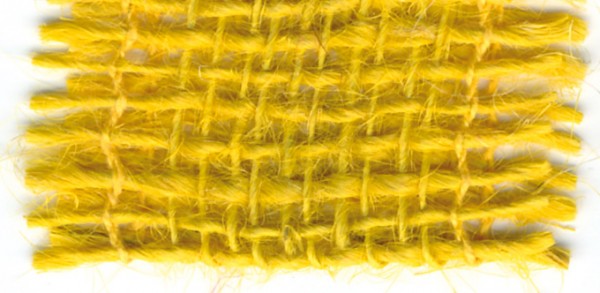 Juteband, geschnitten gelb